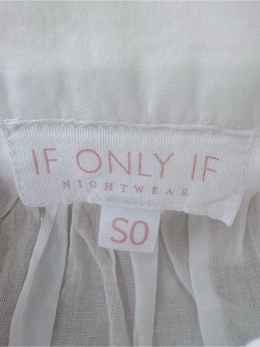 NEW If Only If UK Women’s Frankie Pink Embroidered Nightgown Gown Small Pajamas